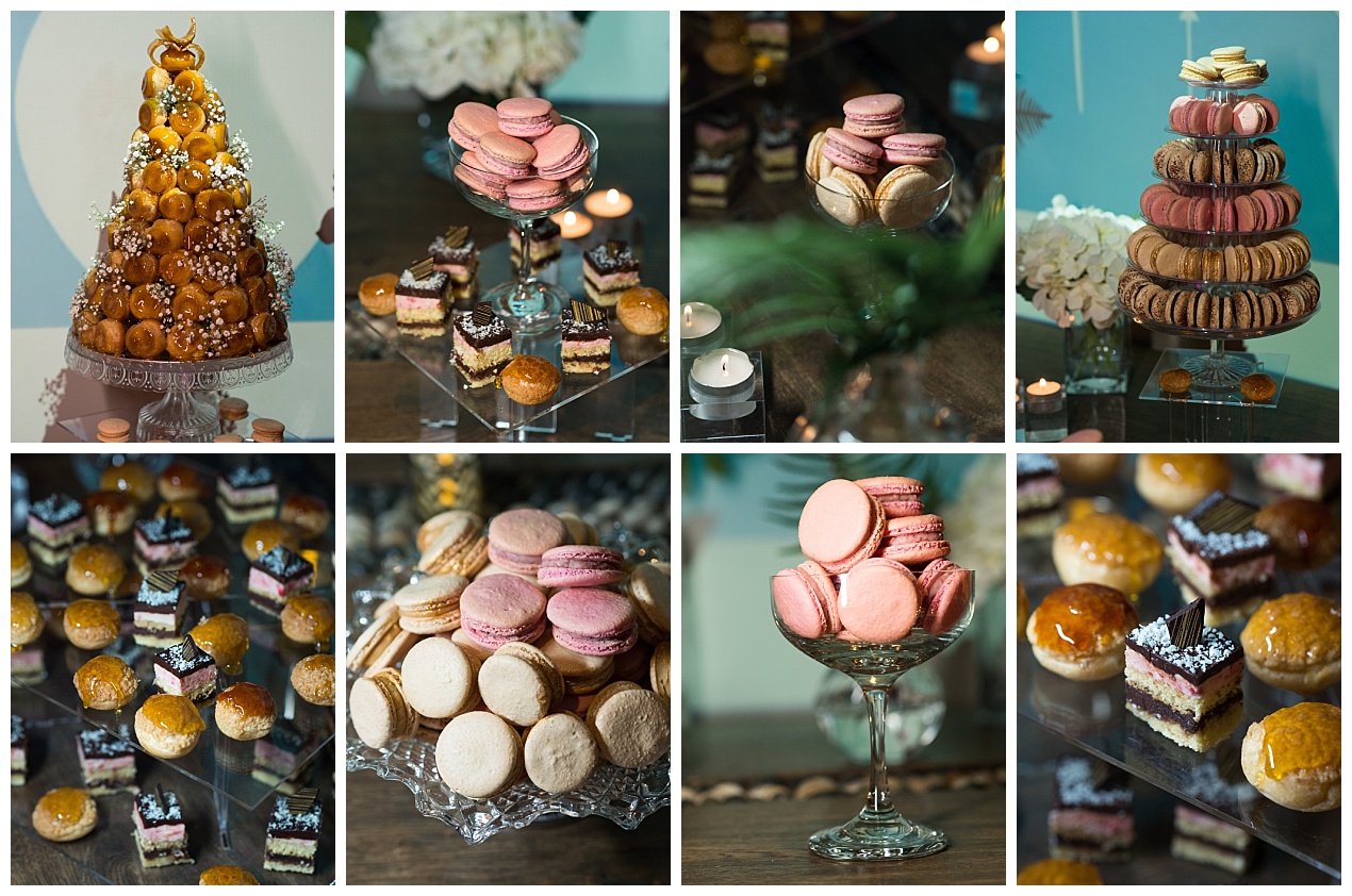 wedding dessert table by Gourmandises 